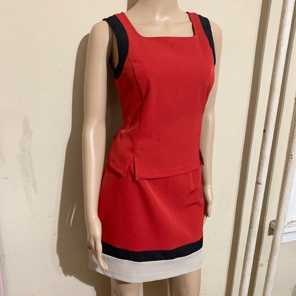 Brioche 2 peice color block skirt set - Picture 2 of 10